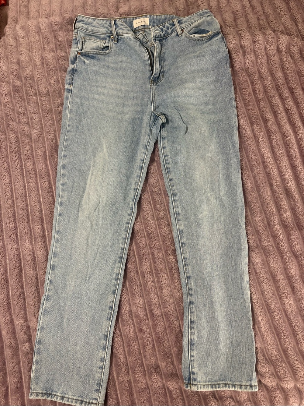PacSun Light Blue Straight-Leg Mom Jean